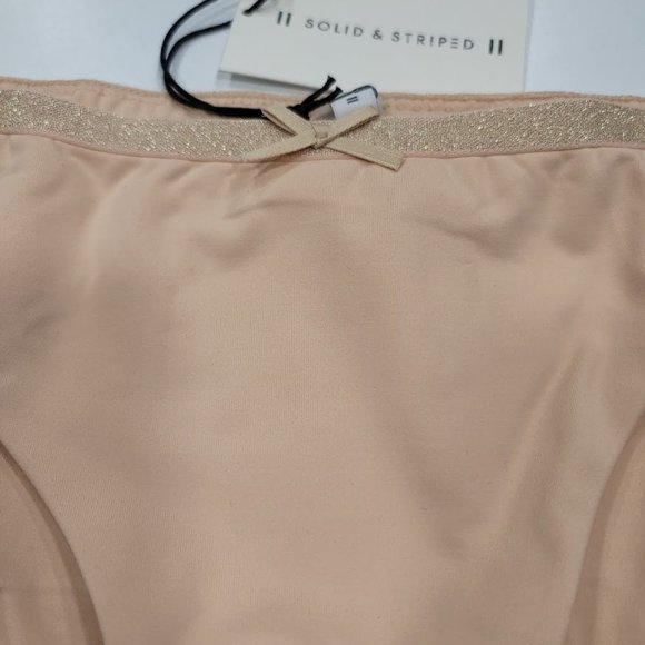 Solid & Striped The Rose Bikini Bottom Matte Nude Size Large - Picture 3 of 9